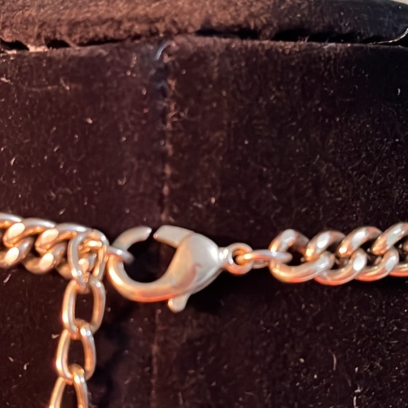 Women's Statement Necklace, Green, Yellow, Teal  22" - Picture 4 of 8